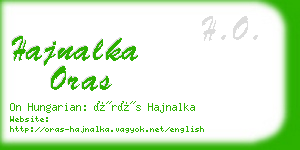 hajnalka oras business card